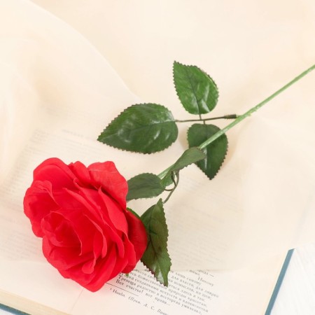 Artificial flowers "Gloria Rose" 9x60 cm, red