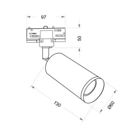 Technical TR028-3-GU10-M.MG track lamp-3