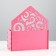 Kashpo wooden 18 × 6 × 20 cm envelope Radada "Blood", Pink Dam beautifully