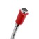 Kitchen mixer Zein ZC2027, flexible surge, crane boux brass 1/2 ", red/chrome