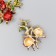 Decor for creativity Metal "Grenades on a branch" 3.2x2.3 cm
