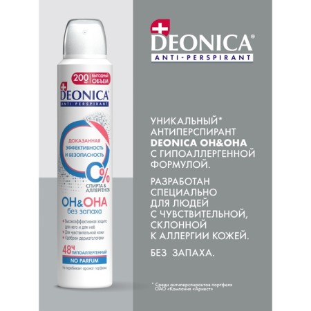 DEONICA antiperspirant “He” spray, 200 ml-1