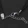 Choker “double” with thread, butterfly, colored in silver, l = 36 cm