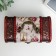 Casket Wood Elevated "Roses and Stamps" set 2 pcs 6.5x11.5x7.5, 10.5x17x10.5 cm