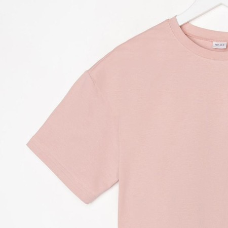 Women's T-shirt Minaku Oversize Fit: Beige color, river 42-5