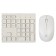 Keyboard mouse Oklick 240m Claw: White Mouse: White USB wireless Slim multimedia