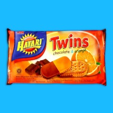 Biscuits Hatari Twins Cream with chocolate and orange, 190