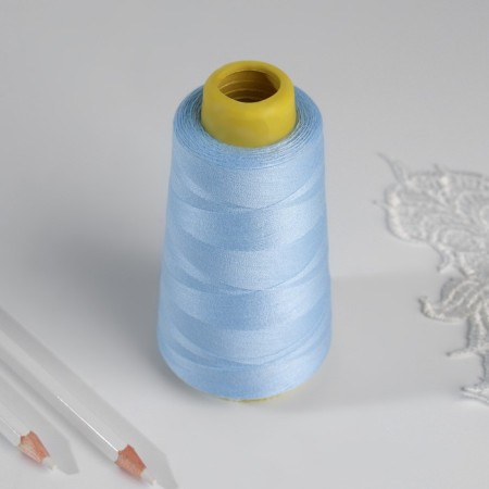 Threads 40/2, 3000 yard, the color of the sky blue-2