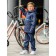 Park jacket for a boy, height 140 cm, blue color