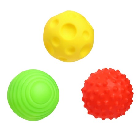 Gift New Year's set of developing tactile balls "Christmas tree", 3 pcs.-2