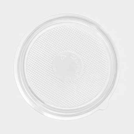 Container plastic disposable pr-S-85D, round, cover, D = 11 cm, transparent color-5