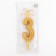 Candle for the cake the number "Golden Pattern", 10.2 cm, digit "3"