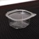 A plastic disposable container-liner with a lid, 30 ml, PET, color transparent color