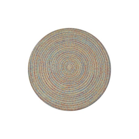 Eco -river jute round, size 80x80 cm, multi -color color