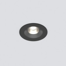 The built -in LED, moisture -proof IP54 Elektrostandard, Light Led 3001, 90x90x52 mm, 7W, LED, 550LM, 4000K, Black color