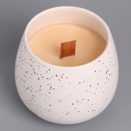 Superior wax candle in Kashpo "Tenderness", 8x8 cm, mix-2