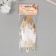 Decorative goose “triangles” white with gold h = 10-15 cm