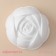 Form for mousse desserts and baking konfinetta "rose", 17 × 5.5 cm, white color