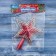 Tip "Zvezda" sparkles, 15x18.5 cm, red