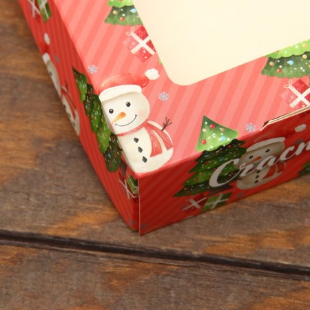 Folding box "Snowman", pink, 20 x 12 x 4 cm-2