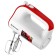 Mixer Brayer 1307br, manual, 600 watts, 5 speeds, white-red