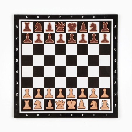 Demonstration chess 40 x 40 cm "Game time" on a magnetic board, 32 pcs, black-1