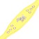 Barry-grade with a puppy, 29-32 x 2.5 cm, artificial leather, yellow