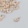 Decor for creativity Metal "drop" gold, crystal 0.5x0.7x1.7 cm