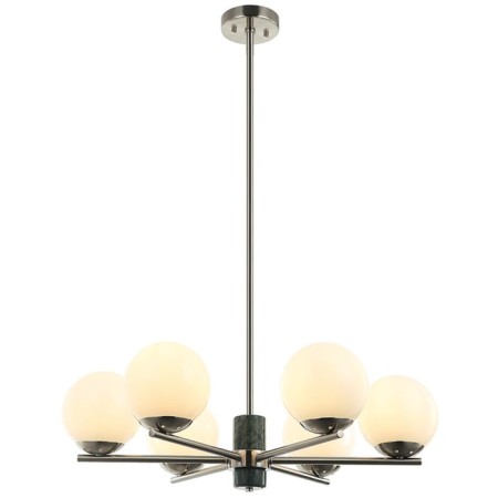 SHARO 6XE27 40W RAYST CALLENT, size 70x70x56.5-96.5 cm, Nickel color-1
