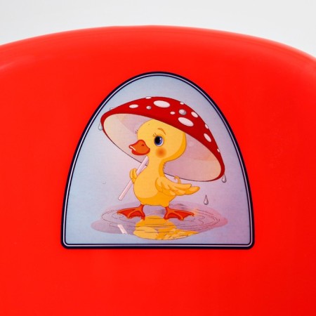 Children's anti -slip “comfort” pot with a lid, a removable bowl, red color-4