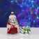 Light device "Santa Claus with a ball" 10 cm, glow RGB, 220 V