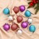 Set of balls plastic D-5 cm, 12 pcs "Disco Strips" mix