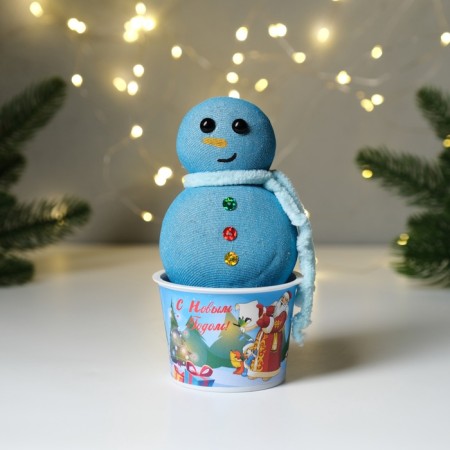 Growing gift grass grass "Convert New Year's snowman" mix-4