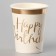 Paper glasses "Happy birthday", 6 pcs.