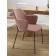 Dwight chair, 510 × 550 × 860 mm, textured Shenill, pink color