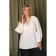 Female blouse, size 54, white color
