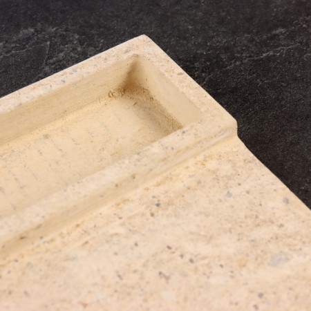 Bakery stone with evaporator, volcanic, 40x30x2cm-2