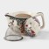 Keramic teapot with a metallic sieve "Conversation", 350 ml