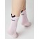 Women's socks with Pikot Conte Elegant Batgirl, size 25, light pink color