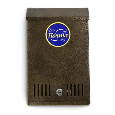 Mailbox with a lock, vertical, bronze-8