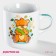 Mug ceramic shade "Tigerok with pears", 230 ml, white color