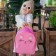 Baby backpack for a girl "Kotheka", 30 x cm, lightning department, red color