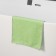 Raccoon floor rag, 250 g/m², 50 × 30 cm, microfiber, with overlock, 1 pc, green color