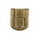 Castle Castle on a box zm01, 2.5x2 cm, bronze color