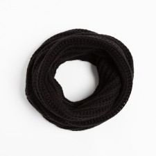 Female snood, black color, size 120x30