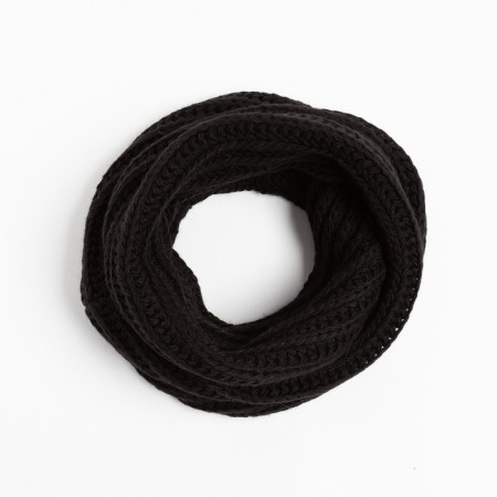 Female snood, black color, size 120x30