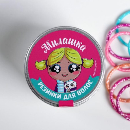 Hair gum "Claire", mix, 30 pcs-2