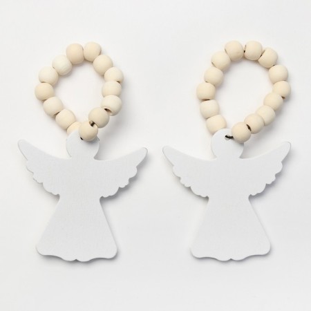 A set of rings for napkins 2 pcs. "Angel", col. White, D 5 cm, tree-2