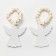 A set of rings for napkins 2 pcs. "Angel", col. White, D 5 cm, tree