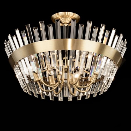 The lamp on the Citilux "Westeros" CL307183, 8x60W, E14, brown color-3